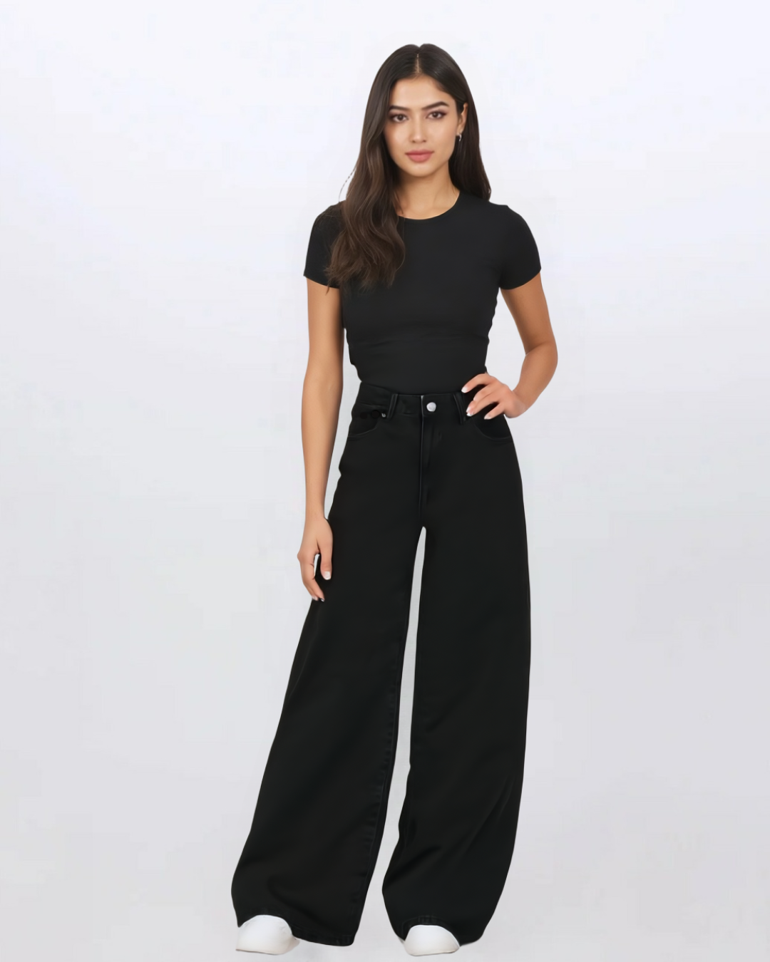 The Main Character | Black Wide-Leg Jeans