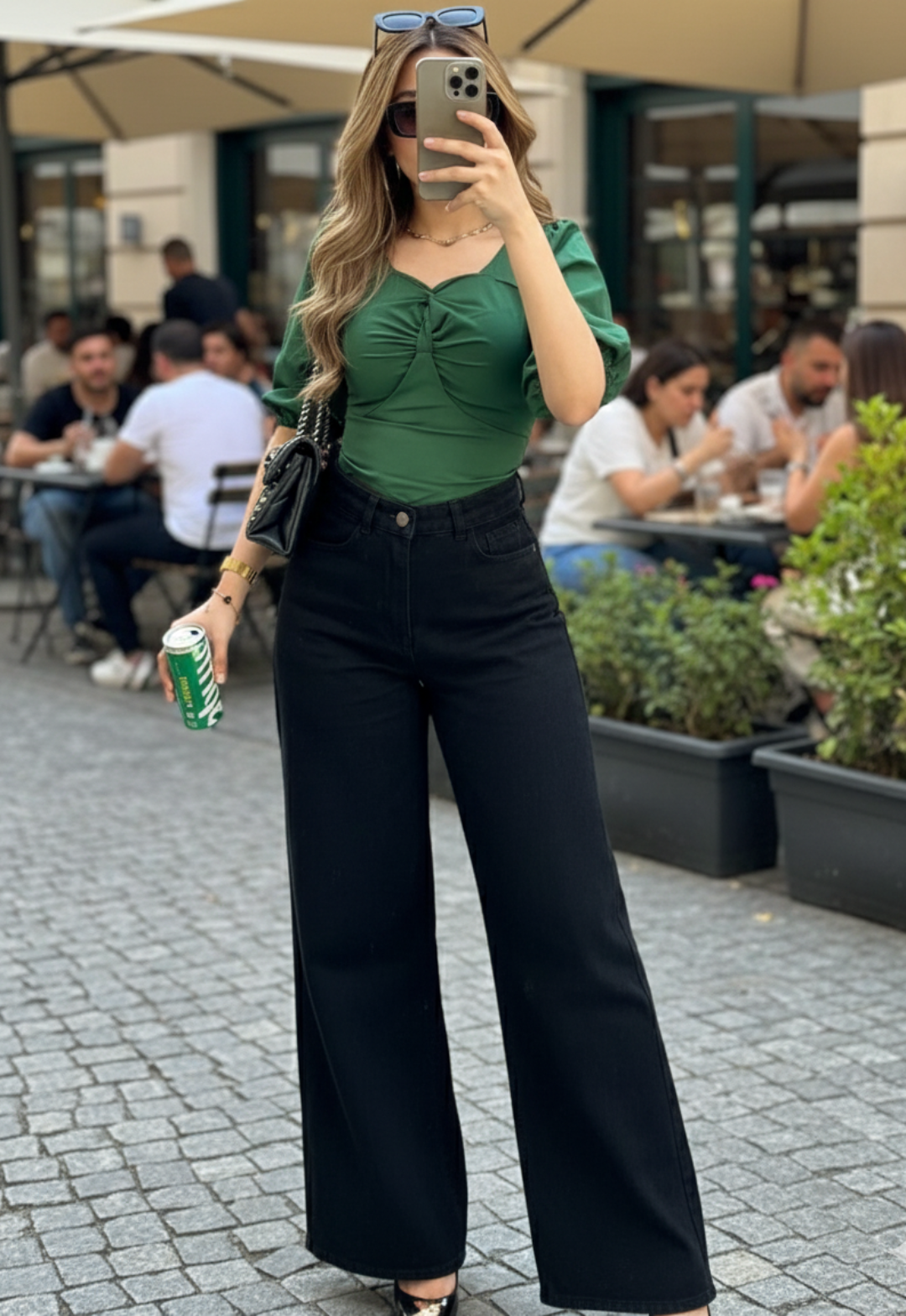 The Main Character | Black Wide-Leg Jeans