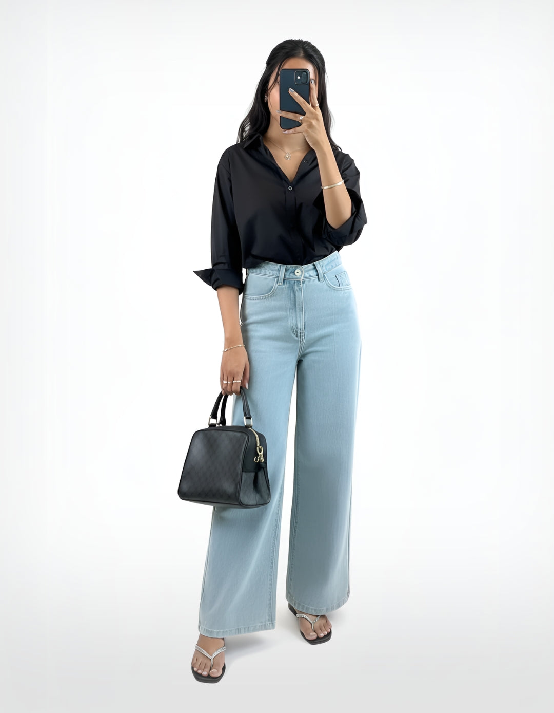 The Vibe | Light Wash Wide-Leg Jeans