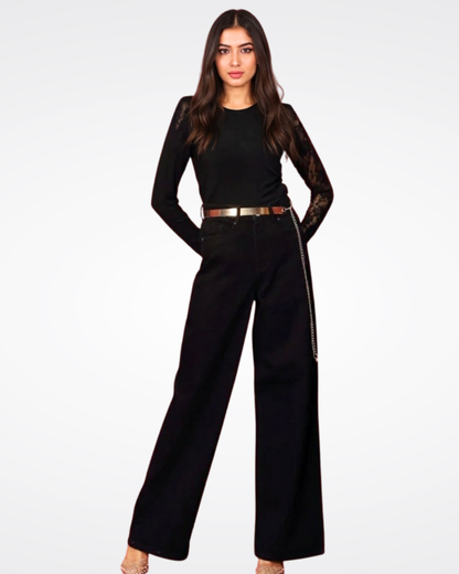 The Main Character | Black Wide-Leg Jeans