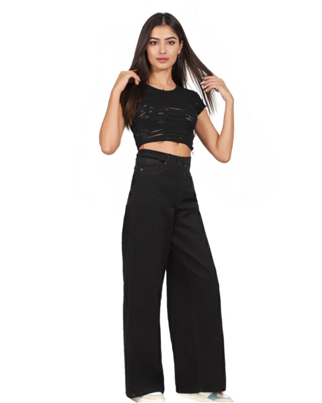 The Main Character | Black Wide-Leg Jeans