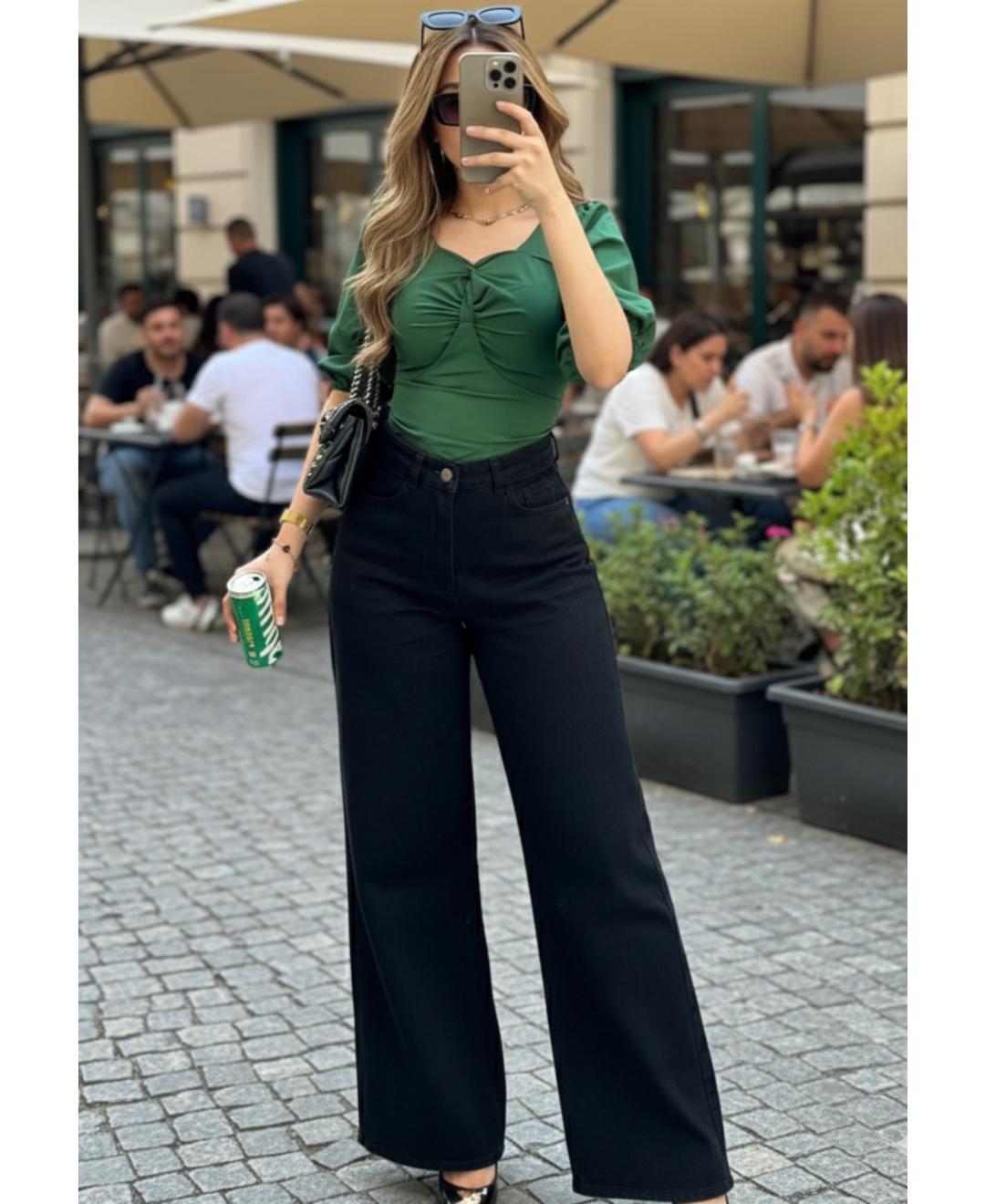 The Main Character | Black Wide-Leg Jeans