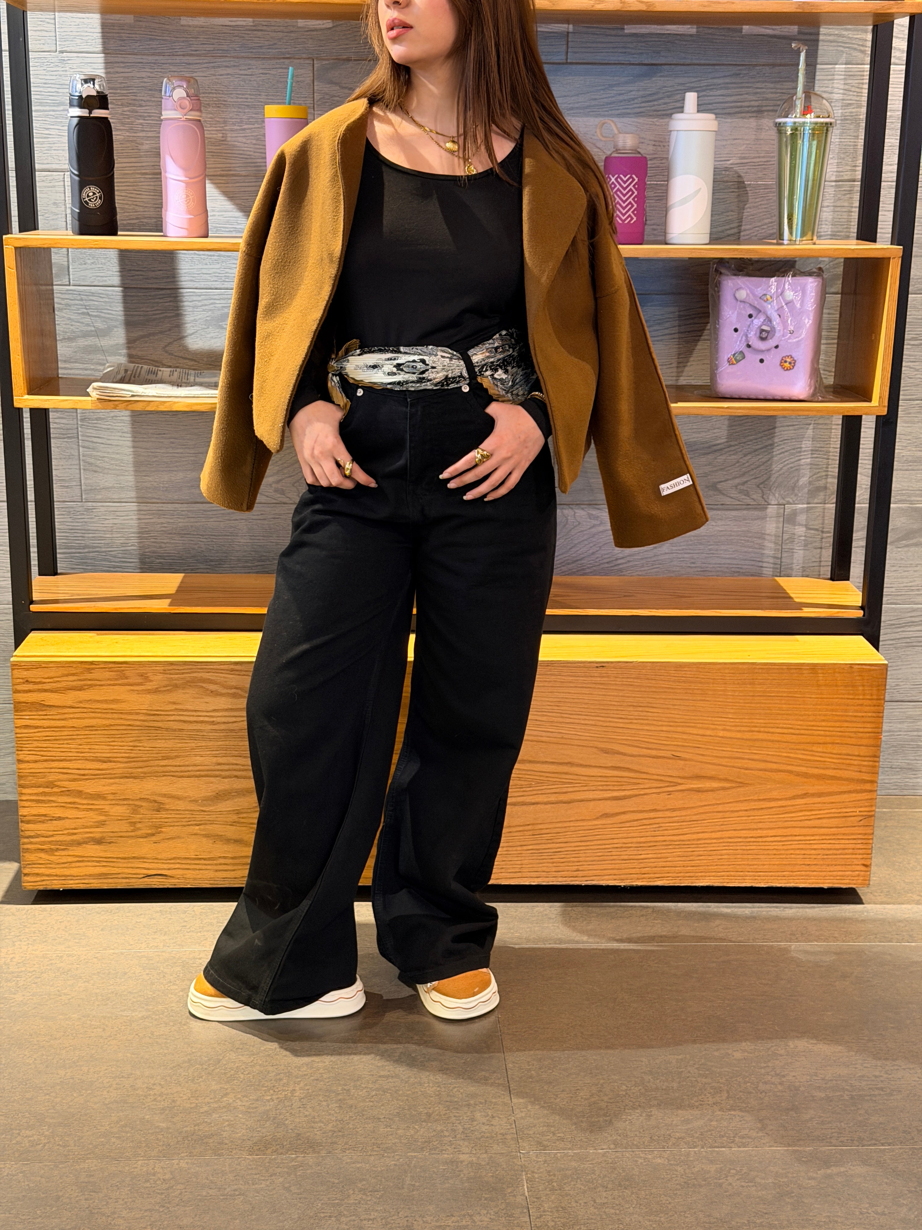 The Main Character | Black Wide-Leg Jeans