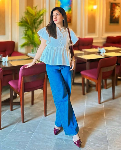 The Canyon | Stone Blue Wide-Leg Jeans