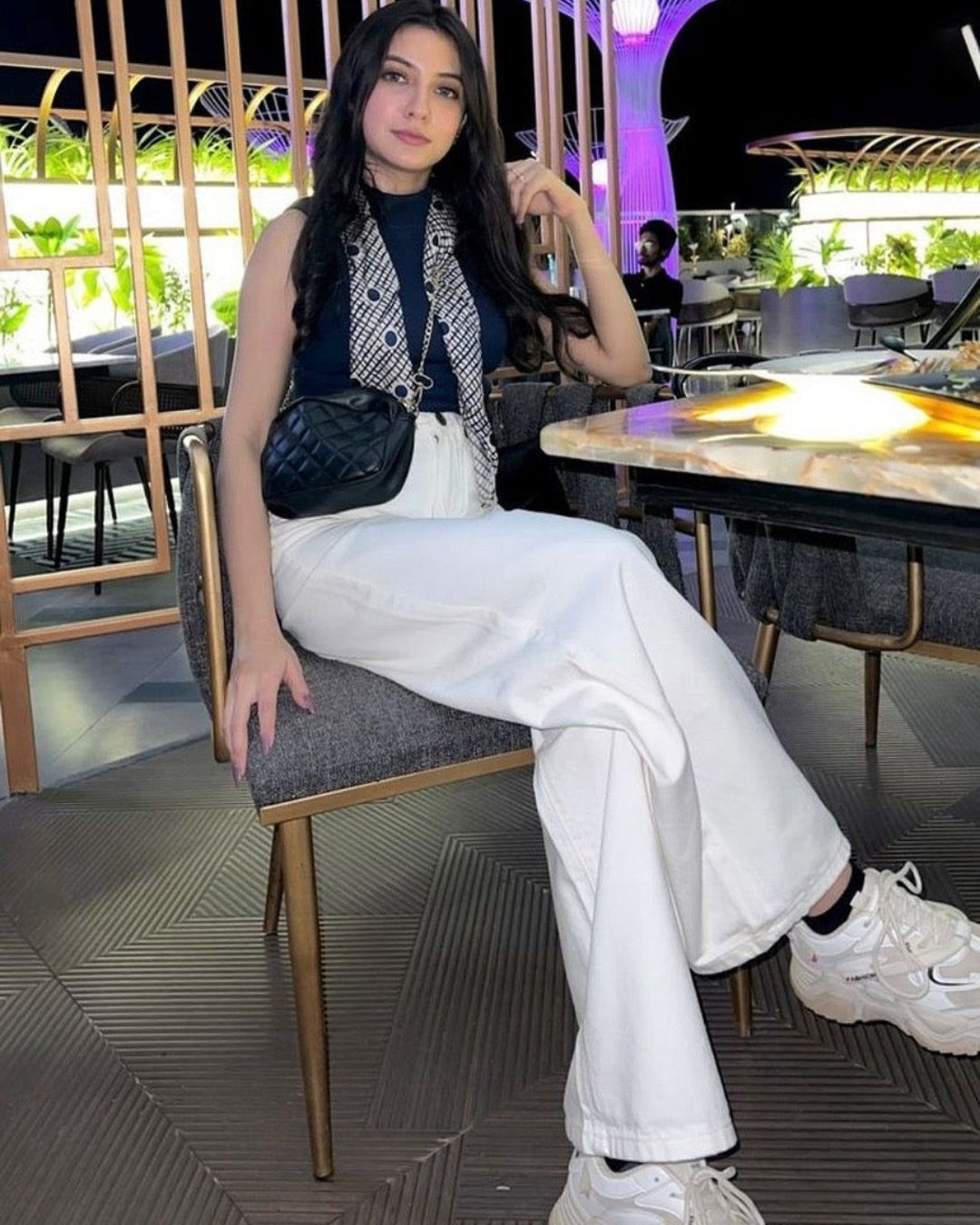 The Slay | White Wide-Leg Jeans