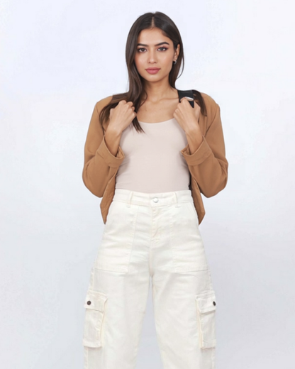 white wide leg baggy cargo jeans 2 women jeans pakistan sale