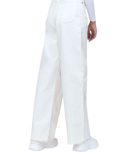 The Slay | White Wide-Leg Jeans